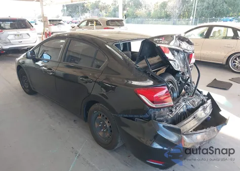 2013 Honda Civic Lx from USA, damaged, VIN 19XFB2F54DE039755